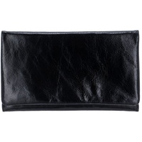 ABRO Leather Athene Clutch Bag S Navy