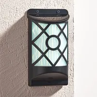 Buri LED Solar-Wandleuchte Wandlampe Außenleuchte Solarleuchte Gartenlampe Dekolicht