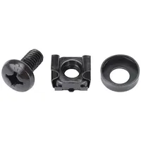 HMF 61024 Käfigmuttern Serverschrank, 24er Set, schwarz