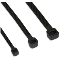 InLine Kabelbinder, Länge 200mm, Breite 4,8mm, Schwarz (Packung mit