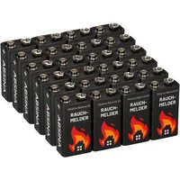 Akkuman.de 24x 9V-Block Rauchmelder Batterie für Rauchwarnmelder Messgeräte Spielzeuge