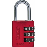 ABUS Zahlen-Vorhangschloss 144/30 Lock-Tag Aluminium, rot