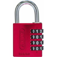 ABUS Zahlen-Vorhangschloss 144/40 Lock-Tag Aluminium, rot