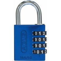 ABUS Zahlen-Vorhangschloss 144/40 Lock-Tag Aluminium, blau