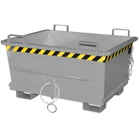 Bauer Südlohn Klappbodenbehälter BKB 700, lackiert, Mausgrau