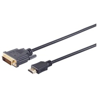 S/conn HDMI Stecker / DVI-D (24+1) Stecker verg. 3m