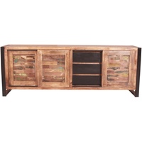 SIT Möbel SIT MOX Sideboard Altmetall/Altholz - Antikschwarz