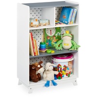 Relaxdays Kinderregal für Spielsachen & Bücher, HBT: 90x60x30 cm,