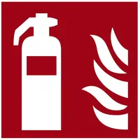SOENNECKEN Hinweisschild Feuerlöscher 20x20cm Hart-PVC