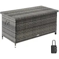 Tectake Auflagenbox Kiruna 121 x 56 x 60 cm