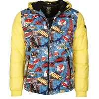Top Gun Fun Textiljacke - Gelb/Blau/Rot - XXL