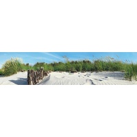 Express Küchen Küchenrückwand EXPRESS KÜCHEN "Strand", bunt, B:240cm H:55,9cm,