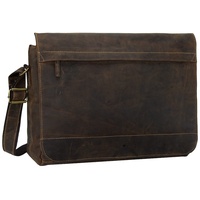 GREENBURRY - Umhängetasche Vintage XXL Tasche Laptoptaschen Braun Herren