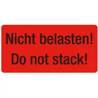Eichner Warnetiketten 9220-00081-006 Rot 100,0 x 50,0 mm 250