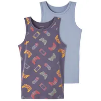 NAME IT - Unterhemd NKMTANK GAME 2er-Pack in stonewash,