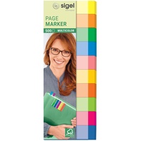 Sigel MULTICOLOR Haftmarker farbsortiert 10x 50 Streifen