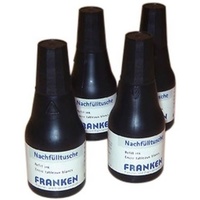 Franken Nachfülltusche für Tafelschreiber und JumboMarker VE=4x 25ml schwarz