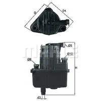 Mahle Kraftstofffilter KL 832D