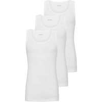Boss Herren Unterhemd, 3er-Pack, Regular-Fit, für 100 WHITE, XL