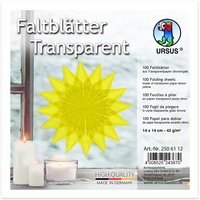 Ludwig Bähr URSUS Falten Transparentpapier-Faltblätter, 42 g/m2, 14 x