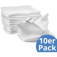 Makian Mullwaschlappen, 10er Pack, weiß,