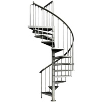 DOLLE Aussentreppe Gardenspin 307,5-352,5cm Geschosshöhe 14 Stufen Metall gelocht