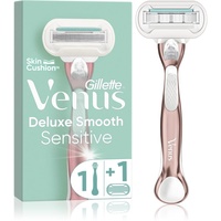 Gillette Venus Deluxe Smooth Sensitive Rasierer + Ersatzbürstenköpfe 1