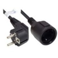 Good Connections Verlängerung Schutzkontakt-Stecker an Buchse, schwarz, 2 m