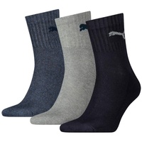 Puma Short Crew Sportsocken navy/grey/nightshadow blue 47-49