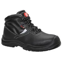 ELTEN Jori BASIC Mid S3 Herren, Lederschuh, robust, schwarz