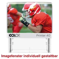 Colop Textstempel, individualisierbar Printer 40 selbstfärbend schwarz ohne Logo,