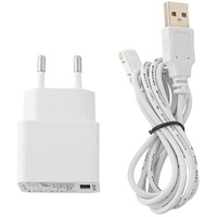 Sigor Nuindie Easy-Connect Ladekabel inkl Netzteil weiß