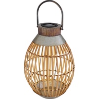 GLOBO Solarleuchte Bambus hell 1xLED Solarleuchte Bambus hell, LED