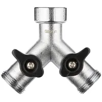 Geka GEKA® plus Zweiwegeventil Stecksystem - Messing, verchromt -