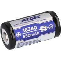 Nitecore XTAR 16340 RCR123A 3,6V 650mAh Akku (geschützt) -