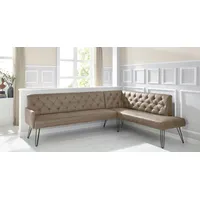 Exxpo - sofa fashion Eckbank »Doppio«, Chesterfield Optik, komfortabel