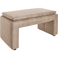 Exxpo - sofa fashion Polsterhocker Breite 100 cm beige