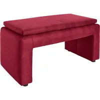 Exxpo - sofa fashion Polsterhocker Breite 100 cm rot