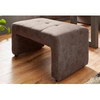 Exxpo - sofa fashion Polsterhocker Breite 100 cm braun