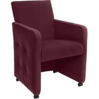 Exxpo - sofa fashion Esszimmersessel Barista Kunstleder rot