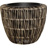 Trendline Polyrattan Pflanztopf Ø 24 x 20 cm braun