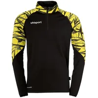 Uhlsport Goal 25 1/4-Zip Trainings-Top Kinder schwarz/limonengelb 128