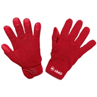 Jako Fleece-Feldspielerhandschuhe mit Klettverschluss rot 5
