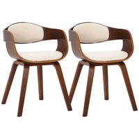 CLP Kingston 2 St. Kunstleder creme/walnuss