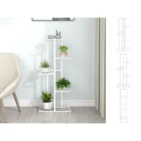 VidaXL Blumenständer 5-Etagen 43x22x98 cm Weiß Metall
