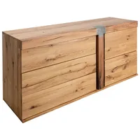 Massivmoebel24 Sideboard Wildeiche / Zerreiche 160x45x75 natur geölt NEW