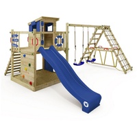 Wickey Spielturm Smart Surf mit Schaukel & blauer Rutsche,