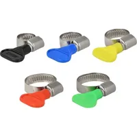 DeLock Schlauchschelle mit Flügelmutter Sortiment 10 Stück farbig