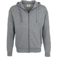 Hakro Kapuzen-Sweatjacke Premium grau meliert, M