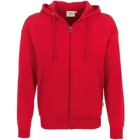 Hakro Kapuzen-Sweatjacke Premium 605, rot